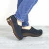 Sanita NINA Women's Suede Leather Closed Back Clog in Midnight, Size 4.5-5, PR 471106-029-36